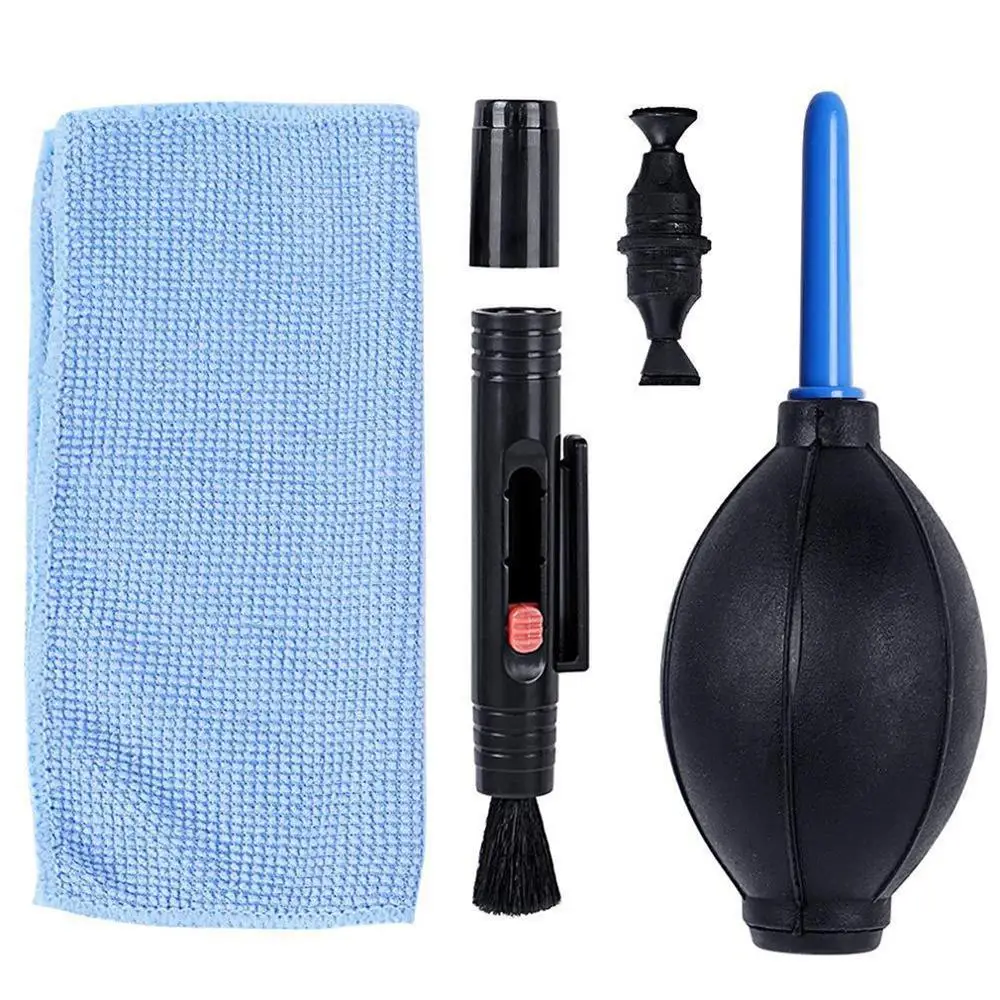 

3IN1 Camera Cleaning Kit Suit Dust Cleaner Brush Air Blower Wipes Clean Cloth Kit For Canon For Nikon Camcorder VCR