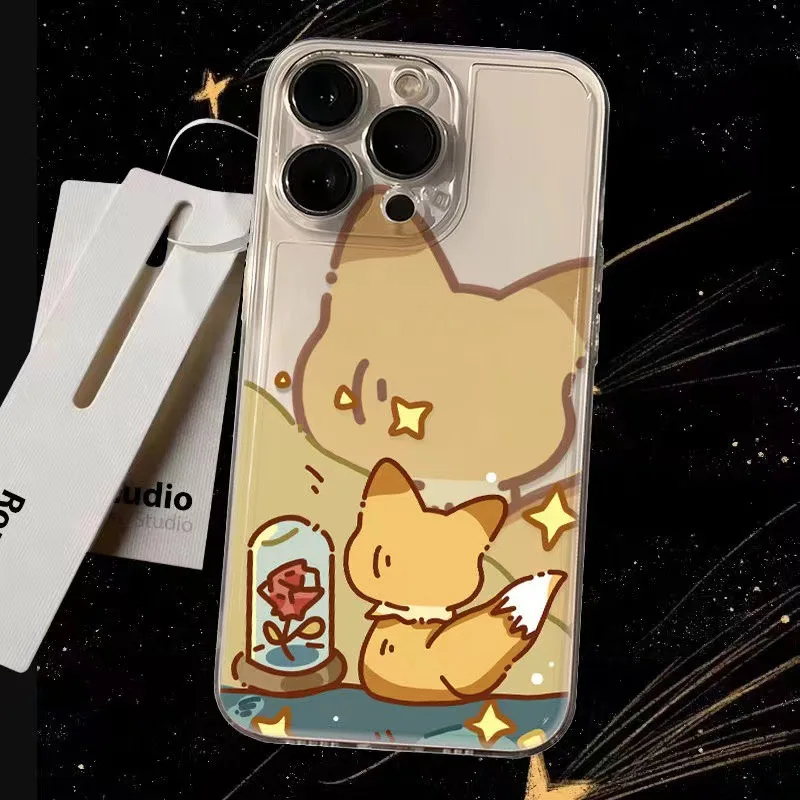 Маленький чехол для телефона Le Prince iPhone 15 14 13 12 11 Pro Max Mini X XR XS SE20 8 7 Plus влюбленных