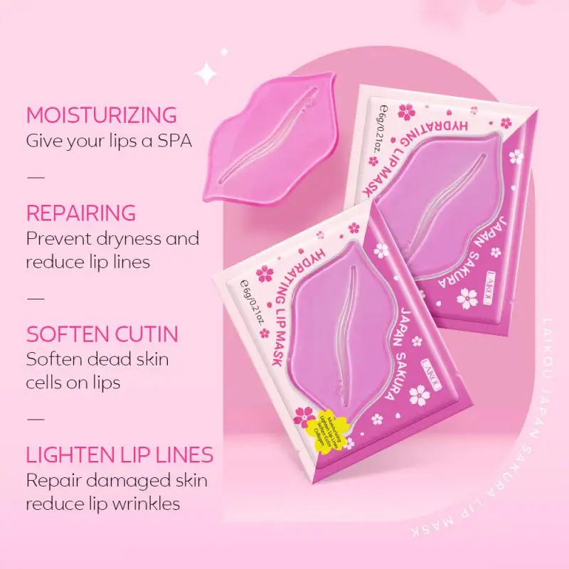 

10 шт., коллагеновые маски для губ