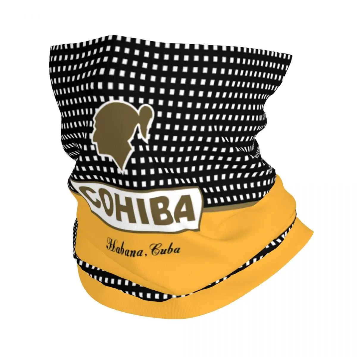 

Cohiba Kanye Cuban Bandana Neck Gaiter for Ski Camping Men Women Wrap Scarf Balaclava Warmer Scarf