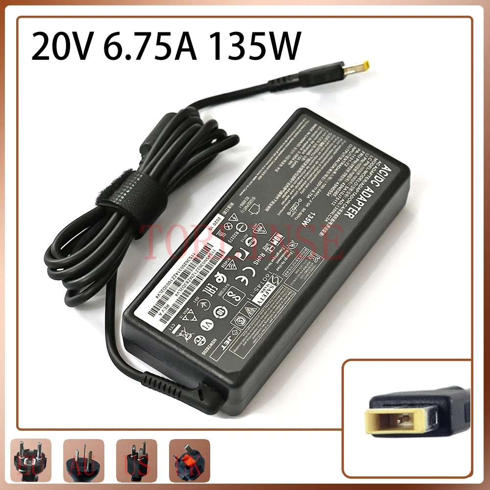 

20V 6.75A 135W For Lenovo Thinkpad T440p Y50-70 Y50-70 T440p T450p T460p T530 T540 T540p Laptop AC adapter Charger