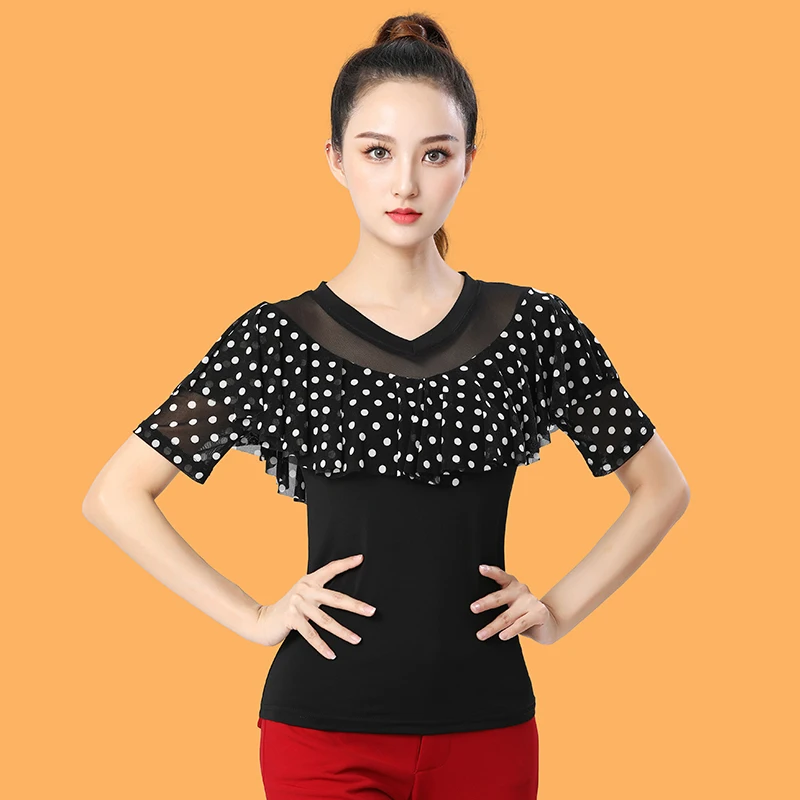 

Танцевальная одежда для латиноамериканских танцев, Женский Топ для взрослых, танцевальное платье Gitba для современных танцев, летняя одежда для квадратных танцев