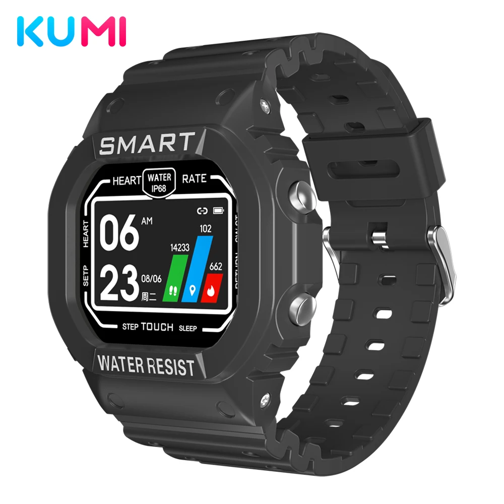 

KUMI U2 Smart Watch 1.14 Inch TFT Screen Sports Modes Fitness Blood Pressure Monitor IP68 Waterproof men For ios Android Phones