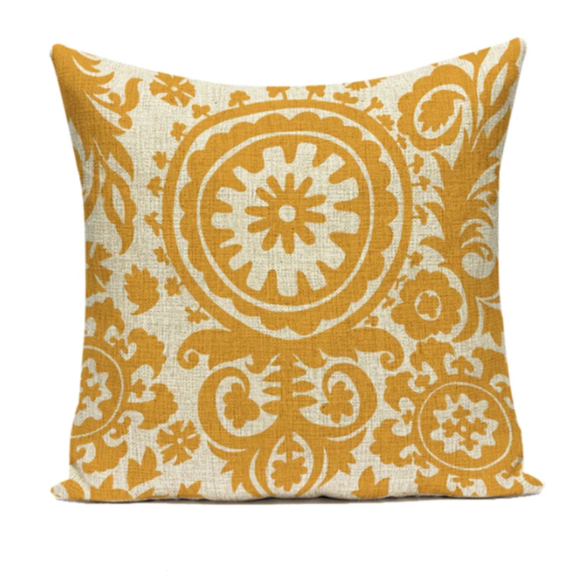 Скандинавские геометрические чехлы для подушек желтая полоса домашний чехол