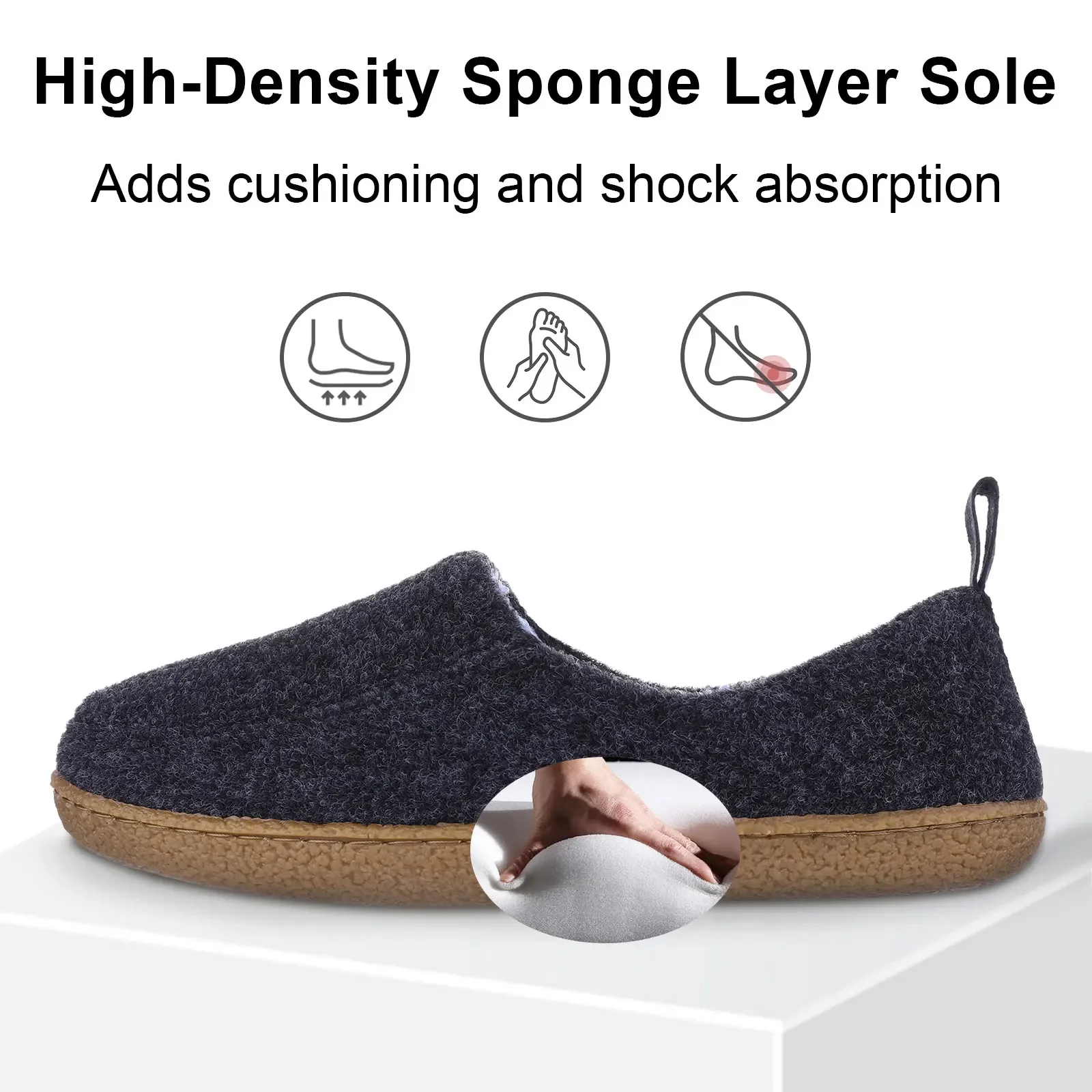 Женские хлопковые тапочки Crestar мягкая зимняя теплая пушистая подошва