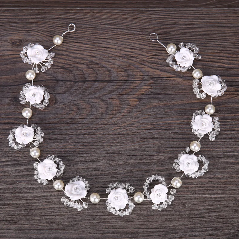 

White bridal flower headdress new bridal accessories