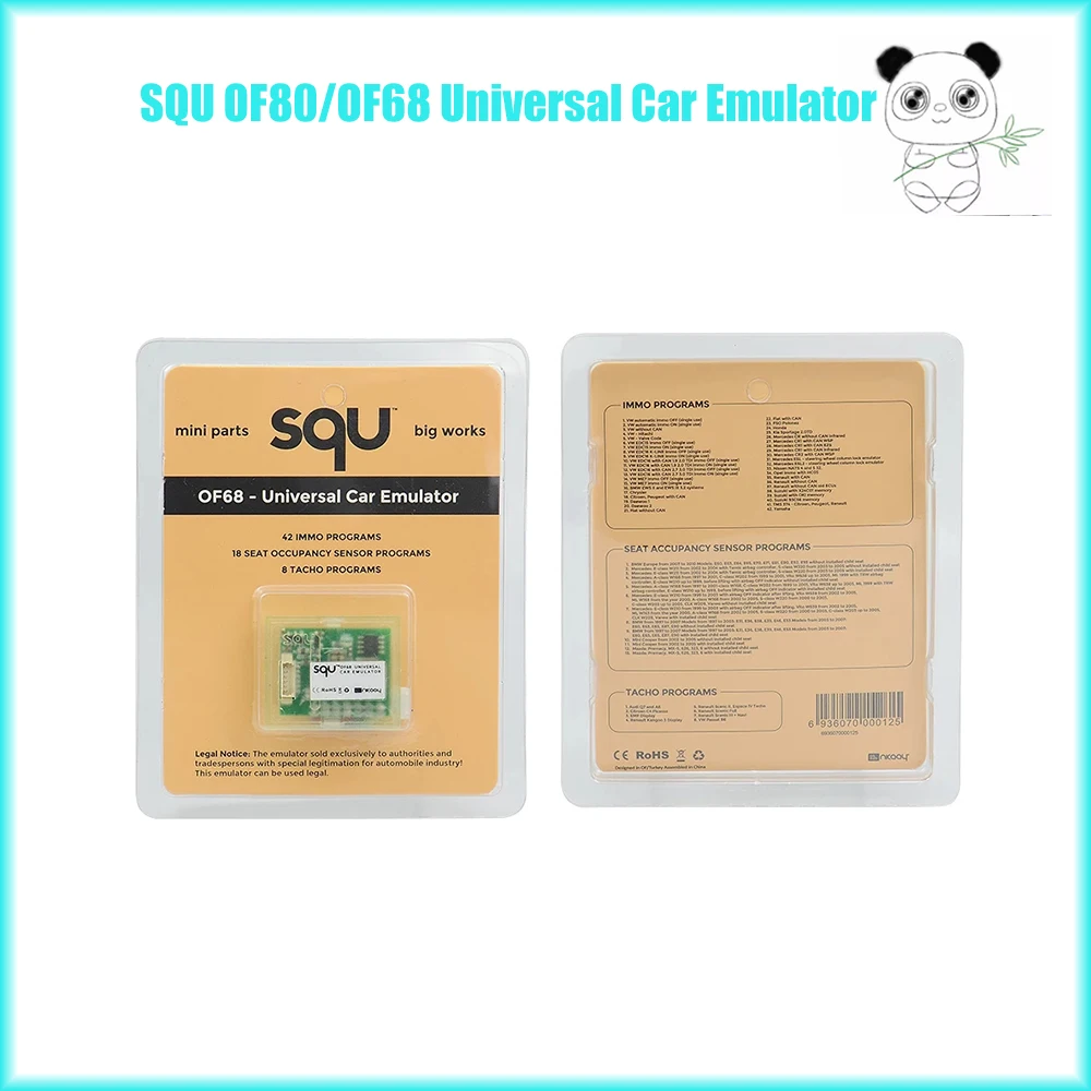 

SQU OF80/OF68 Universal Car Emulator SQU QF80 OF68 Signal Reset Lmmo Program Place ESL Diagnostic Seat Occupancy Sensor Tool