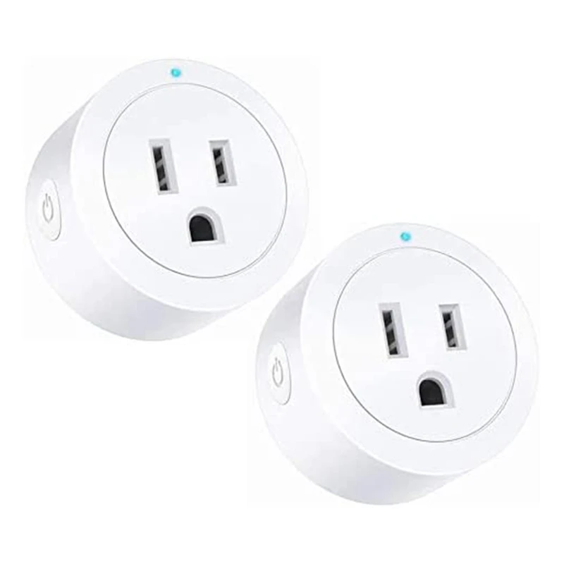 

Смарт-розетки с Wi-Fi для Amazon Alexa, голосовое управление, Wi-Fi разъем, дистанционное управление, функция таймера, вилка стандарта США