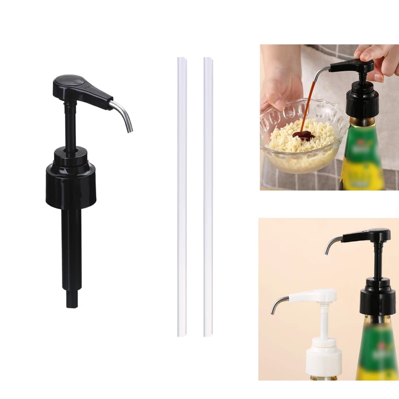 

Household Oyster Sauce Bottle Press Nozzle Pump Head Olive Oil Vinegar Squeezer Ketchup Dispenser Nozzle Kitchen Supplies