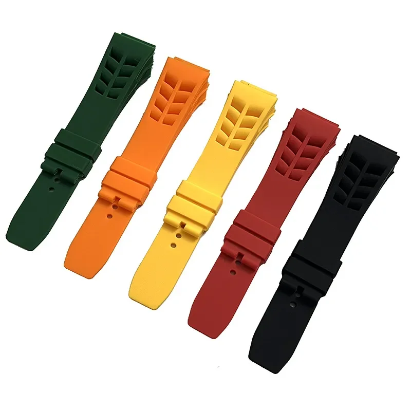 

Original Quality Soft Colorful 25mm*20mm Rubber Watchband For Richard Mille Watch Strap Bracelet Raw Ear Type