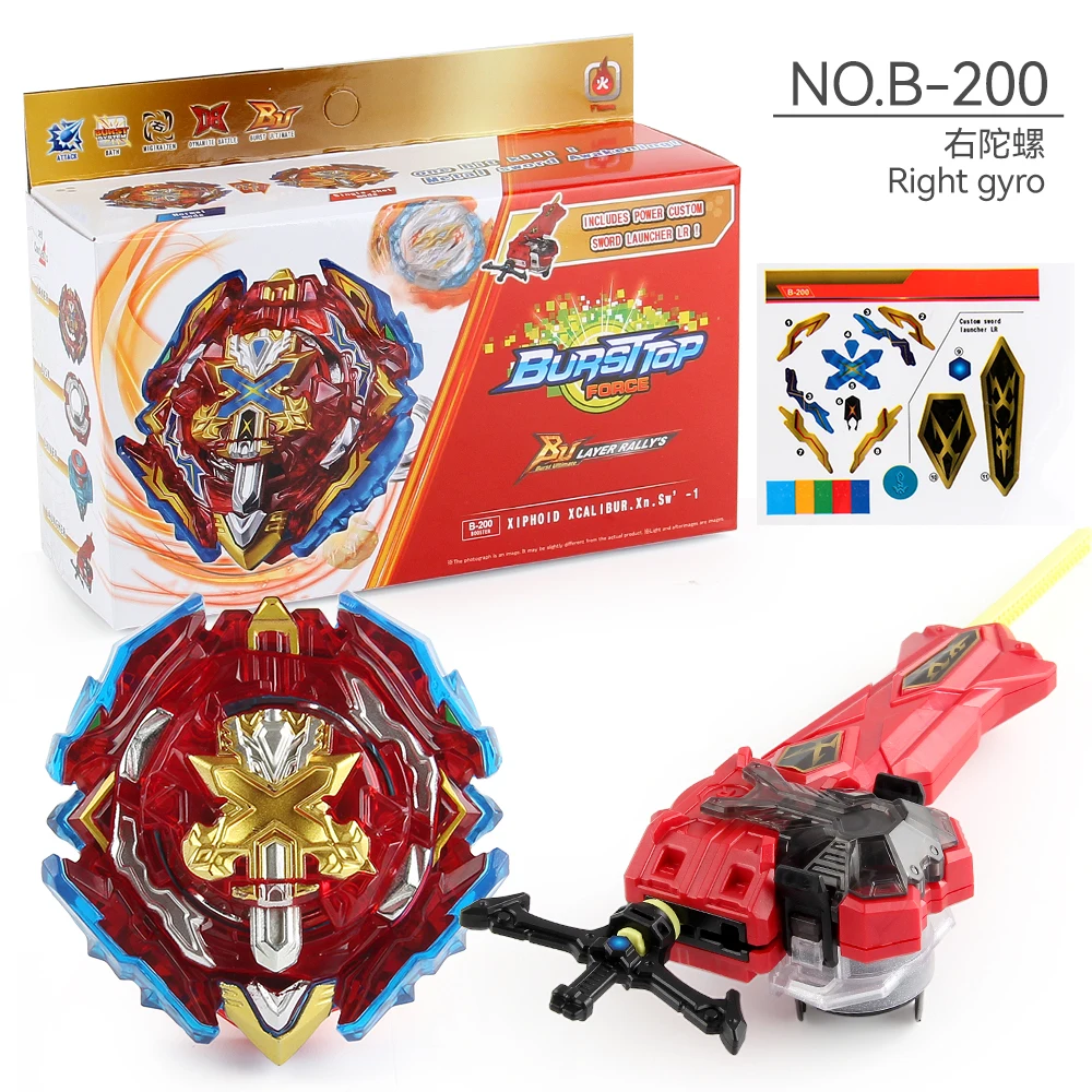 

B-200 Xiphoid Xcalibur Xanthus Sword'-1 Blayblade Burst Bey BU Metal Spinning Top with Launcher Gyro Toy for Children Kids Gift