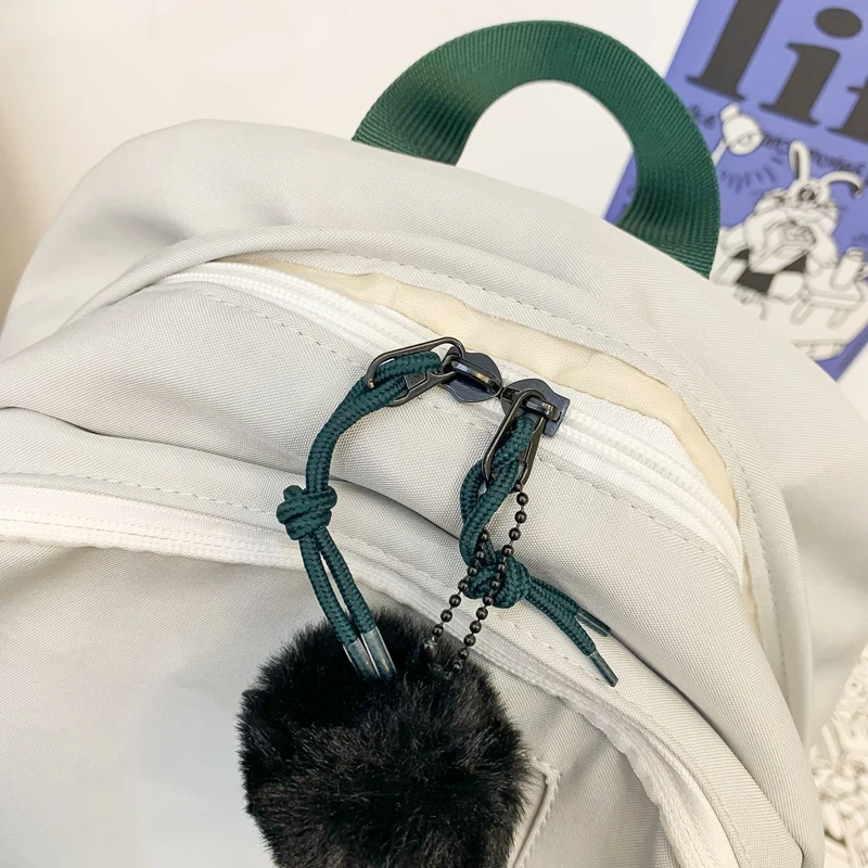 High School Students Casual Fashion Simple Large Capacity Small Fresh Secondary School Students Backpack Female Shoulder Bag Col