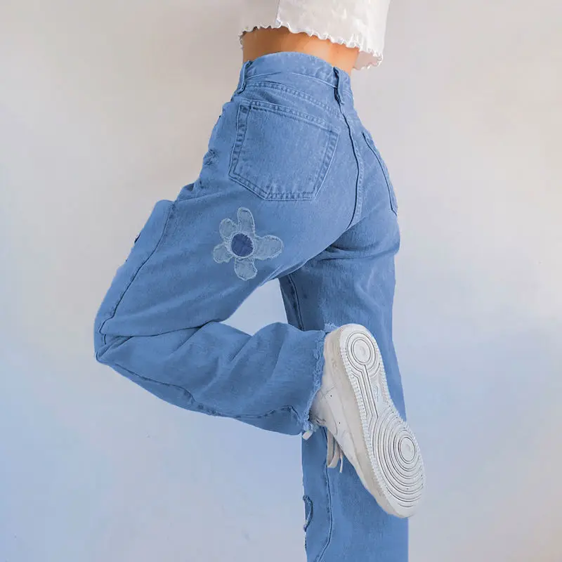 Новые женские джинсы с завышенной талией в стиле ретро | Женская одежда