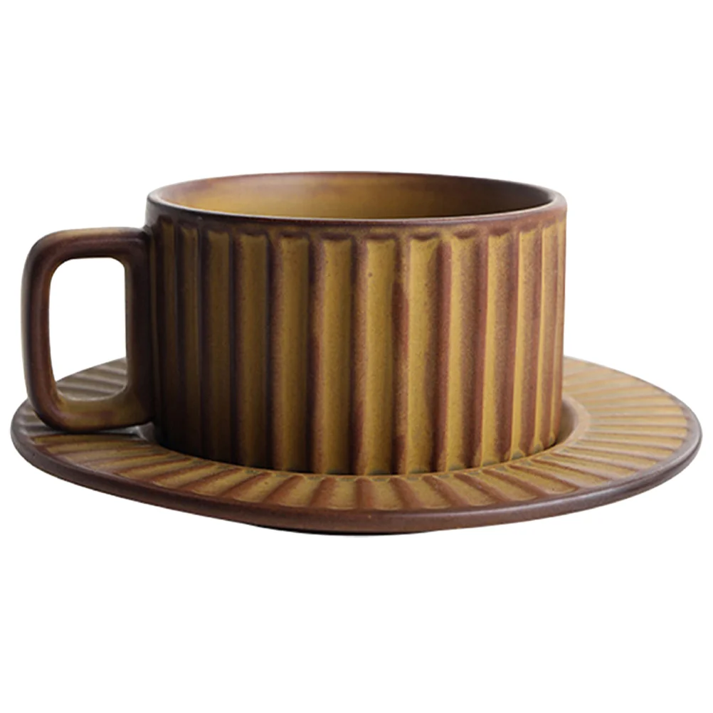 

Mug Coffee Cups Cup Tea Mugs Espresso Set Porcelain Vintage Drinkingwater Ceramic Cappuccino Latte Saucernovelty Tumblers