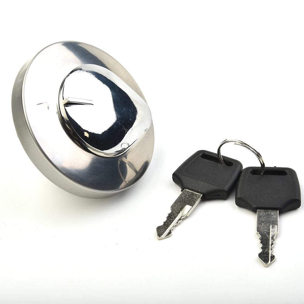 

Aluminum Gas Cap Fuel Cover Lock Key Silver For Honda Shadow Spirit VT750 DC C2 VLX VT600 Stock Useful