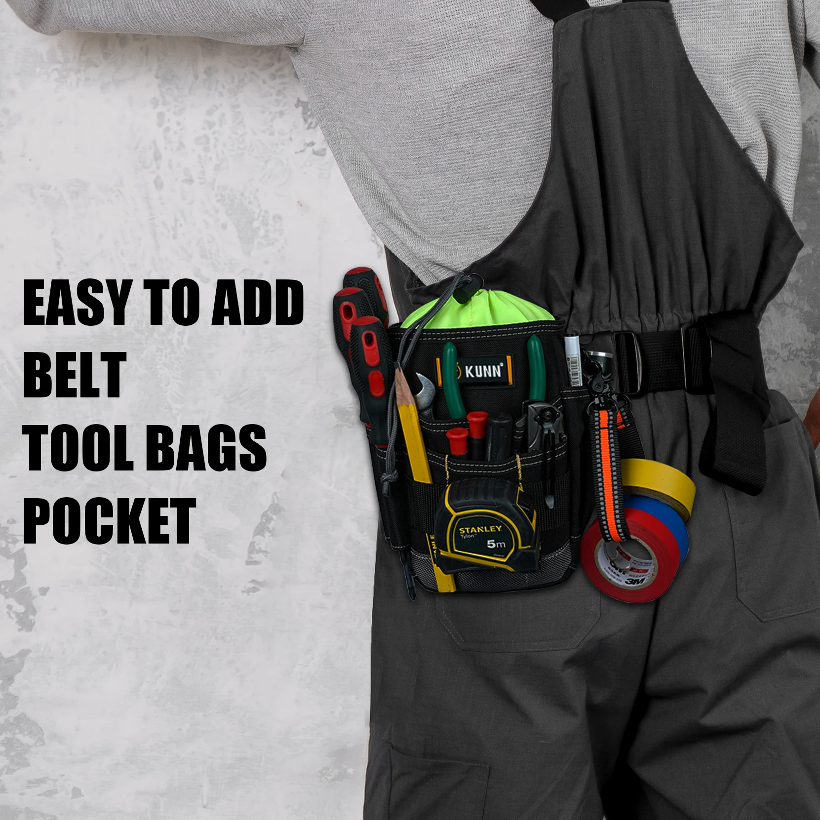 Сумка для инструментов с пряжкой ремня-регулируемый ремень 1 5 дюйма/наплечный