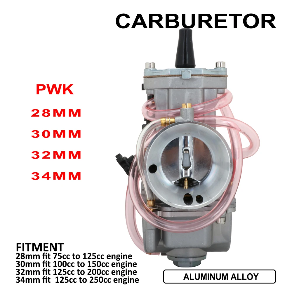 

Универсальный карбюратор для KOSO PWK 28 30 32 34 2T 4T для Keihin Mikuni Карбюратор с силовым подачей для Yamaha Suzuki Honda 75-250cc