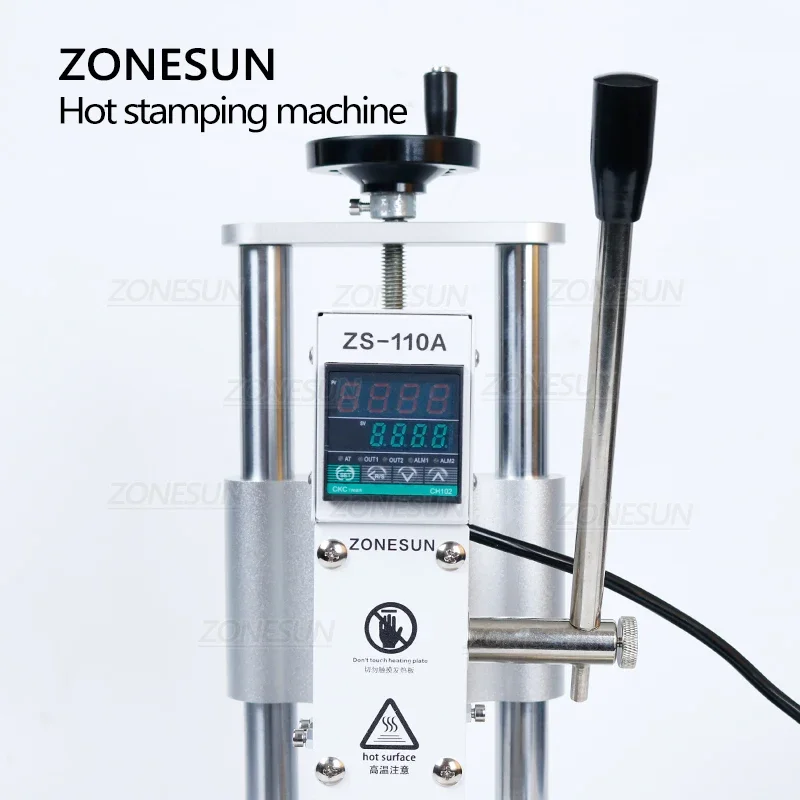 Фото ZONESUN ZS-110A: Ручной станок для горячего тиснения, бронзирования и биговки кожи, инструменты для DIY-проектов по тиснению на картах №1