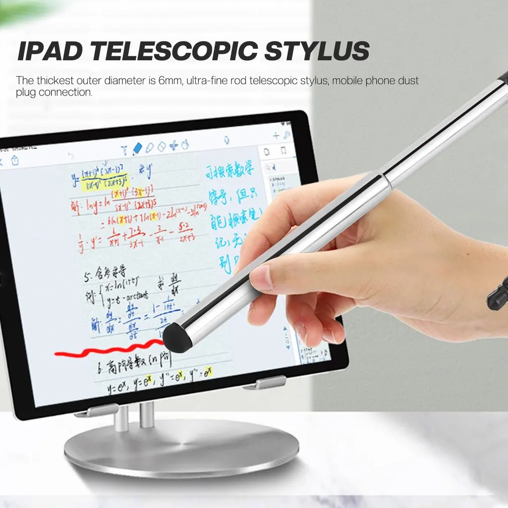 

1Pcs Retractable Universal Touch Screen Pen Capacitive Stylus Pen For Smart Phone Tablet For iPad Point Round Thin Tip