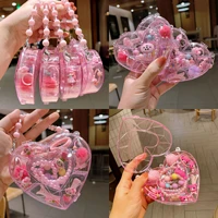 2022 pink princess simplicity jewelry set cartoon cute fruit pendant bracelet necklace set girl childrens day gift
