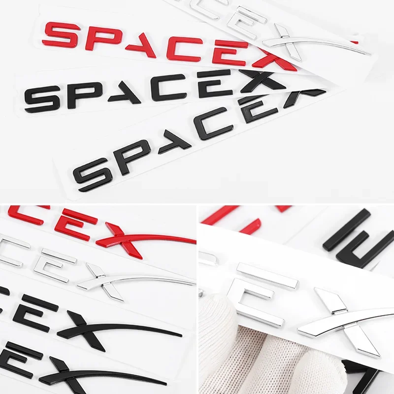 

Для Tesla металлическая наклейка на заднюю дверь автомобиля 3D стерео наклейка SPACEX наклейка с буквами MODEL3/Y/S/X наклейка для модификации задней части