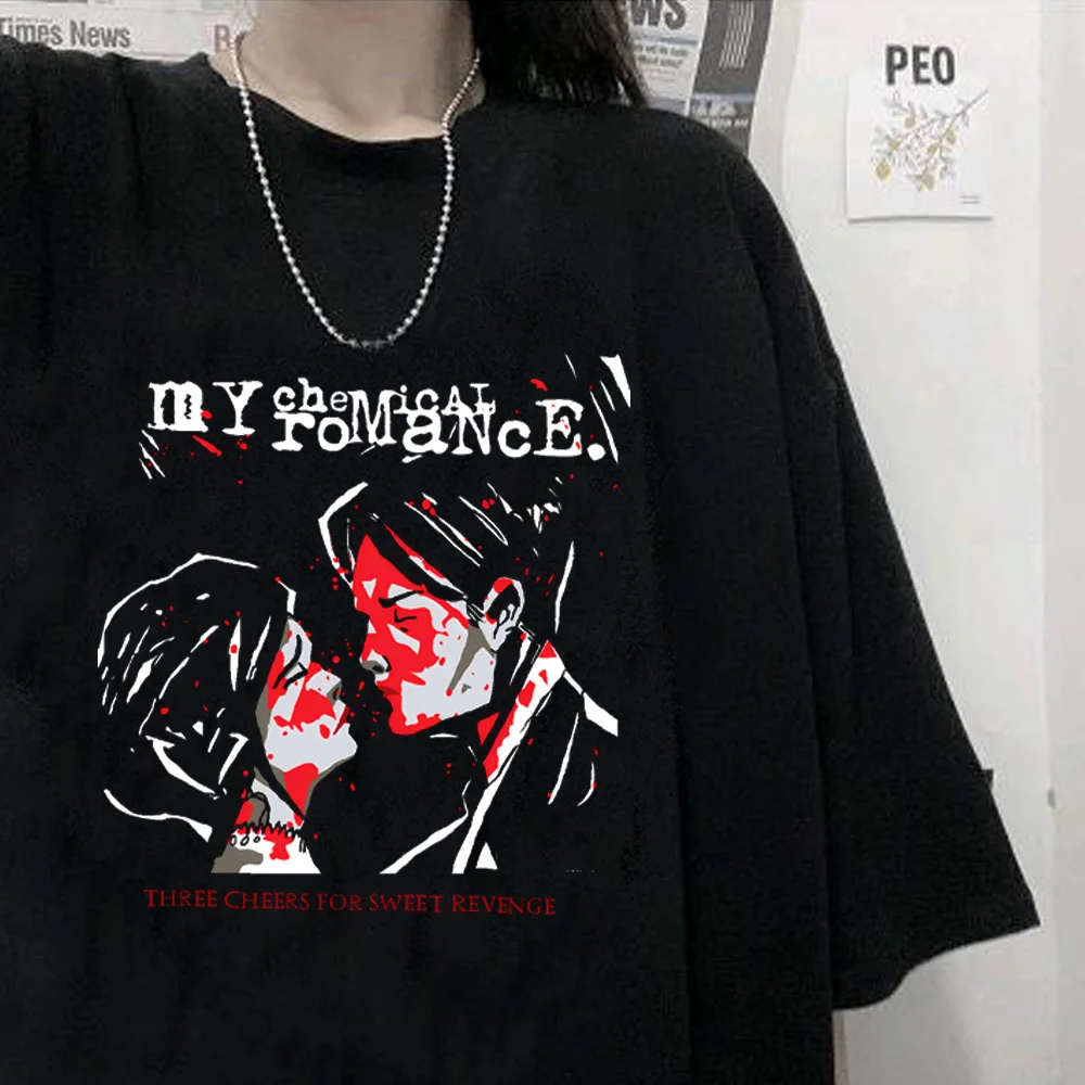 My Chemical Romance top tees women aesthetic Breathable Classic Grunge tshirt Punk Comfortable Vintage graphic