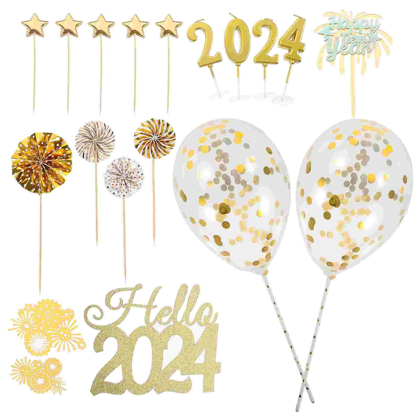 

Party Decoration Paper Ornaments Cake Picks Birthday Decorations New Year Goldendoodle