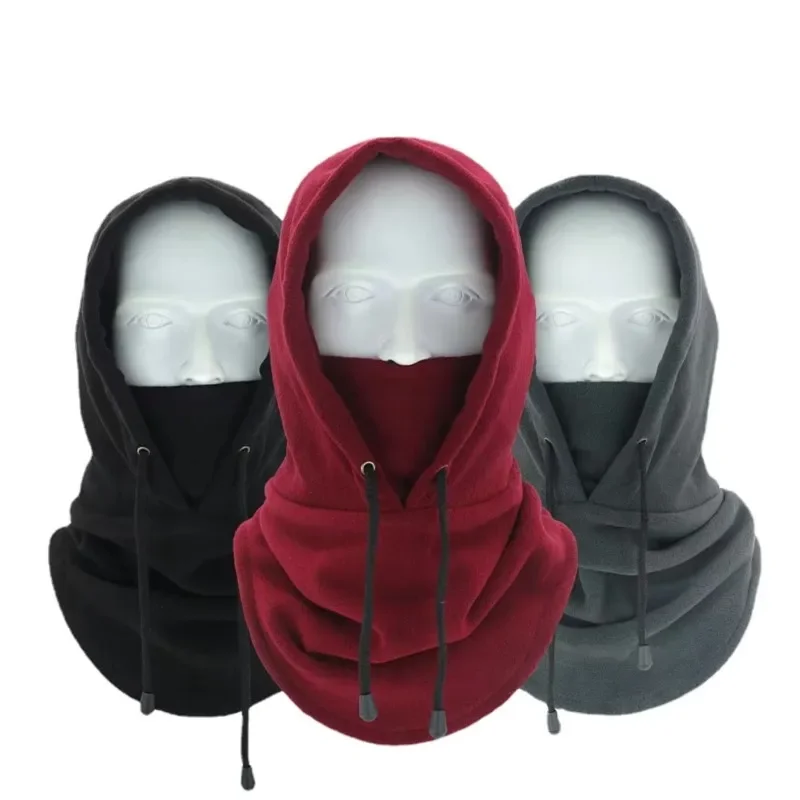 

Warm Windproof Resistant Hat, Head Winter Cold Cover Outdoor Thickened And Hat, Men's Cycling Hat, Scarf, Fleece Sports Warm