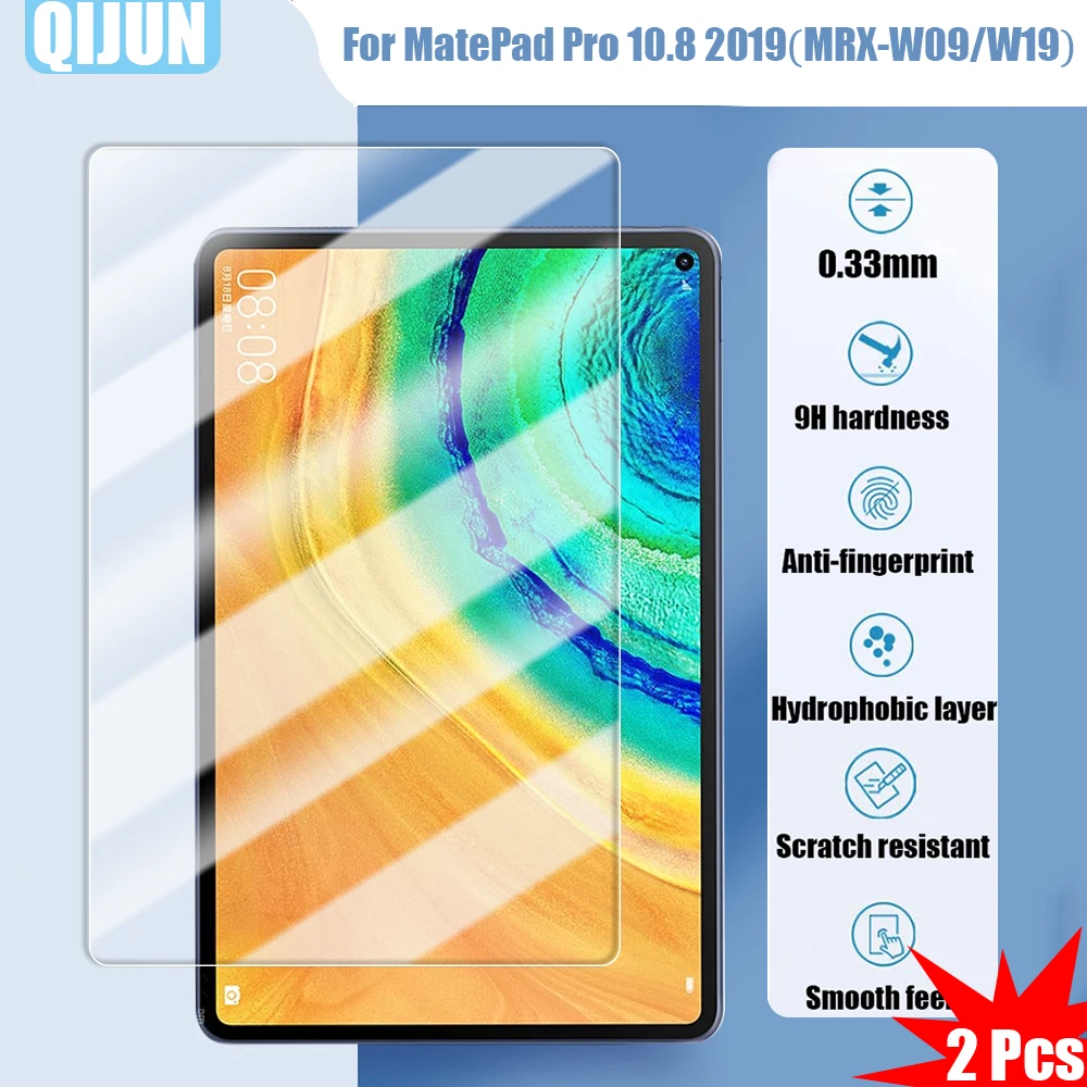 

Tablet Tempered glass film For Huawei MatePad Pro 10.8" 2019 Explosion proof and scratch resistant waterpro 2 Pcs MRX-W09 AL09
