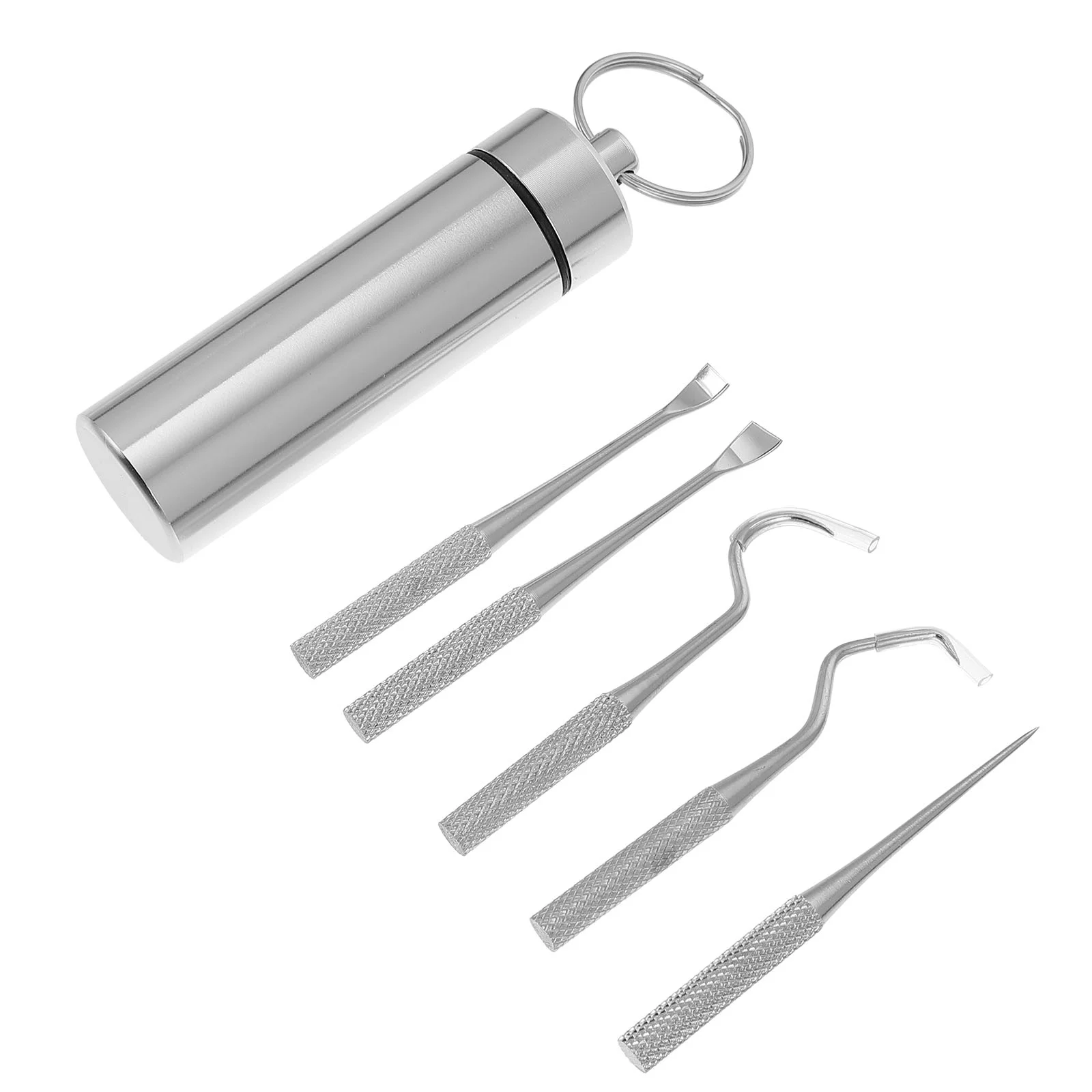 

1 Set Stainless Steel Toothpick High Grade Sturdy Prime Durable Cleaner Cleaning Tool Toothpick for Indoor