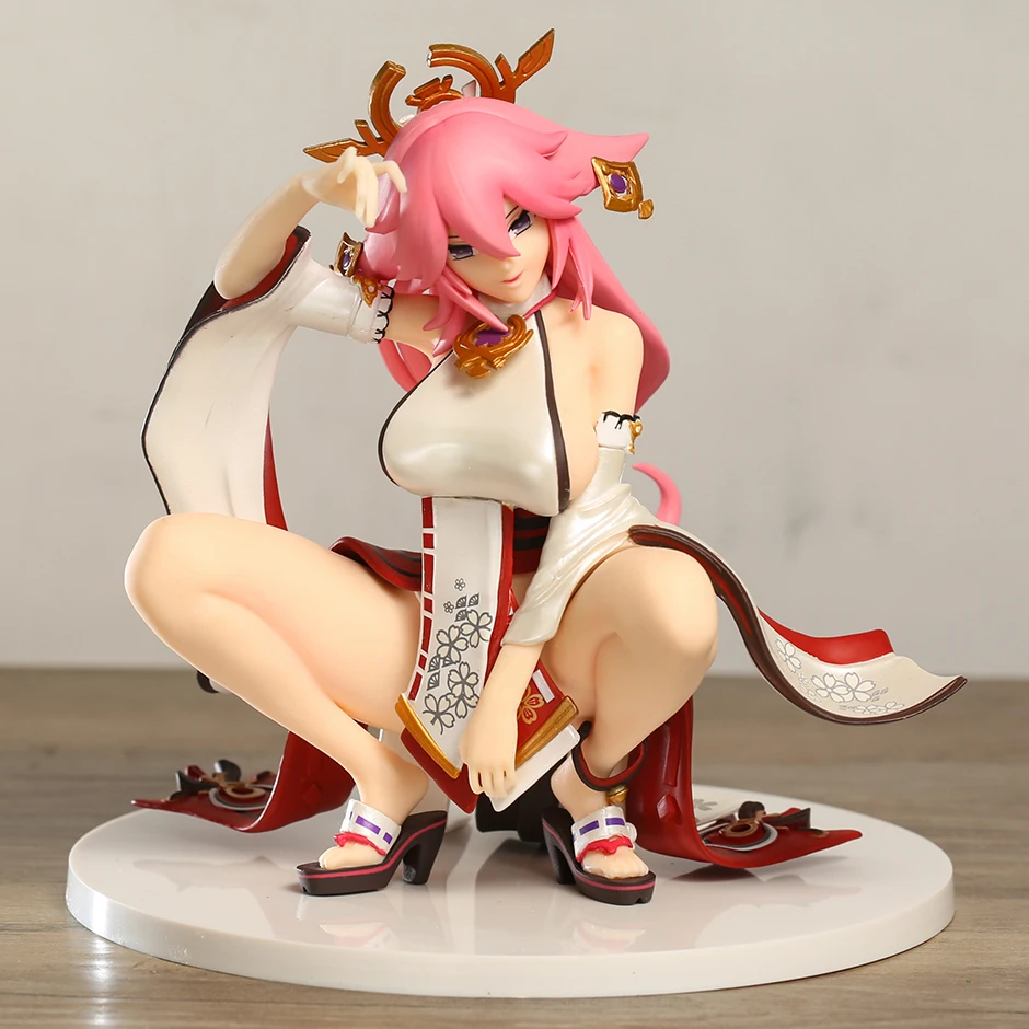 

Hot Game Genshin Impact Yae Miko PVC Figure Collection Model Toy Hobbies Gift Doll