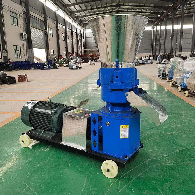 China Electric poultry animal feed making machine diesel pelletizer Granulation Chicken Cattle grass granulator Pellet Machine enlarge