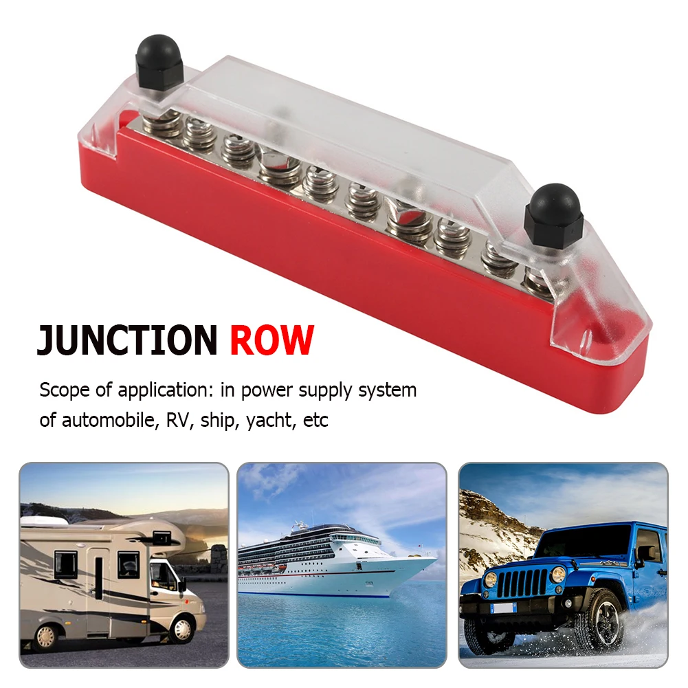 

Универсальные автомобильные клеммные колодки с прозрачной крышкой, Клеммная колодка, распределительная колодка, система питания для автом...
