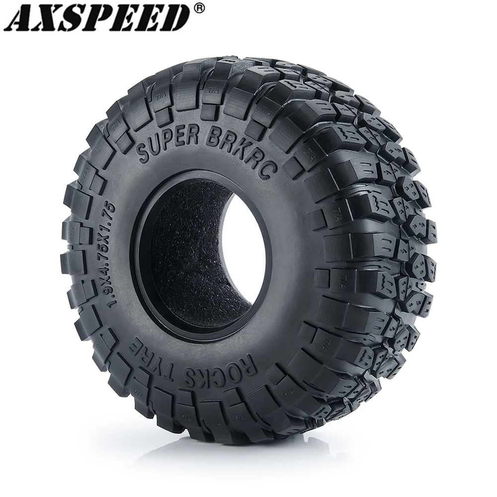 

Резиновые шины AXSPEED 1,9 дюйма, шины Rock 120 мм для радиоуправляемого гусеничного автомобиля 1/10 Axial SCX10 90046 AXI03007 D90 D110 TF2 Traxxas TRX4