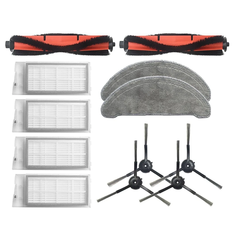 

Replacement Part Roller Brush Side Brushes HEPA Filters Compatible For Roidmi Eve Plus Robot Vacuum Cleaner Accessories