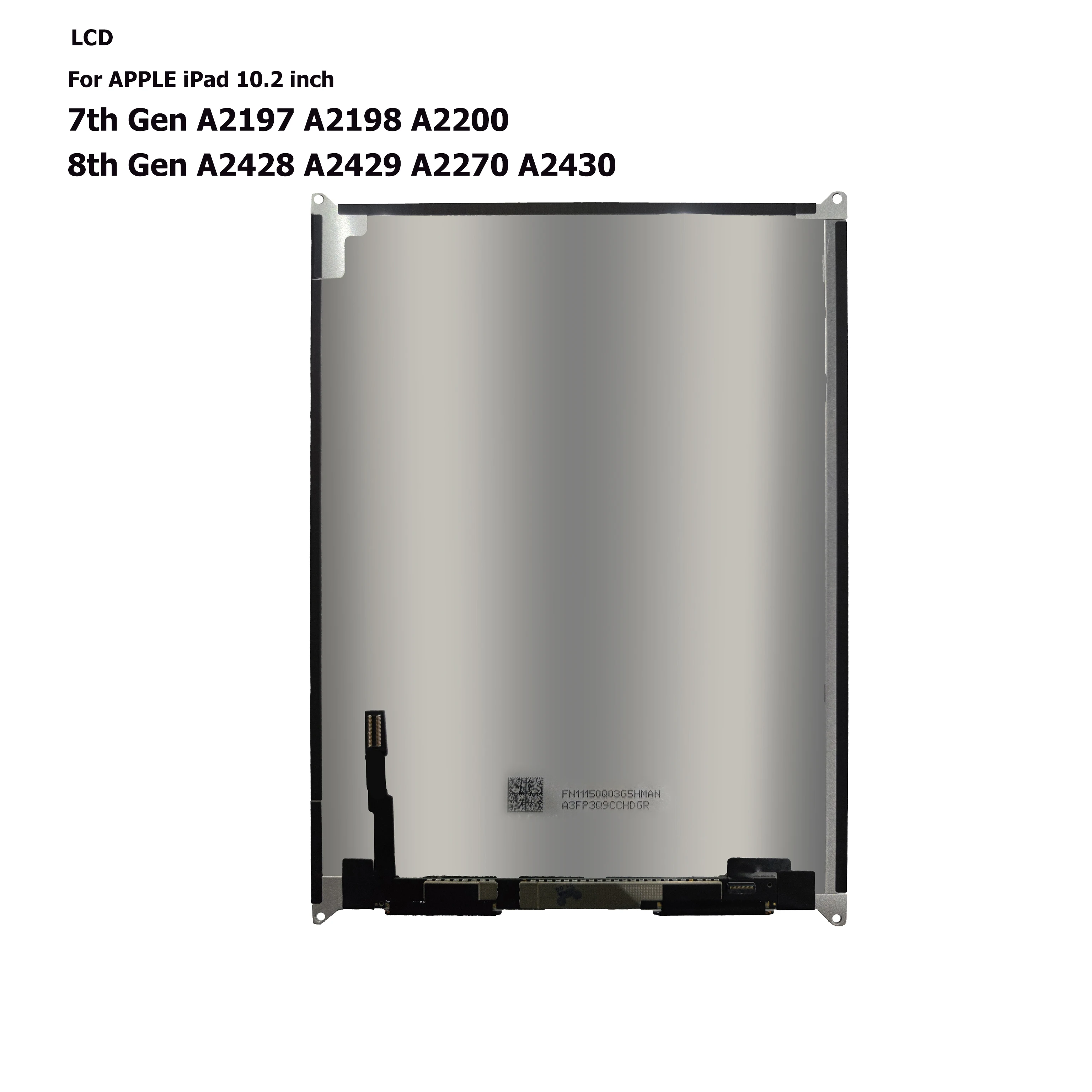 

For iPad 8 10.2 2020 A2270 A2428 A2429 8th Gen Touch screen Digitizer LCD Display LCD Assembly Glass 100% Tested With Tools