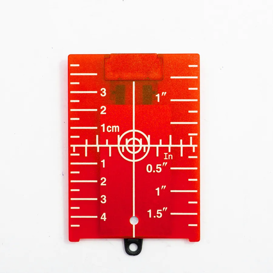 

1Pc 11.5cmx7.4cm Laser Target Card Plate For Green/Red Laser Level Suitable For Line Lasers Can Be Hanging On Wall and Floor