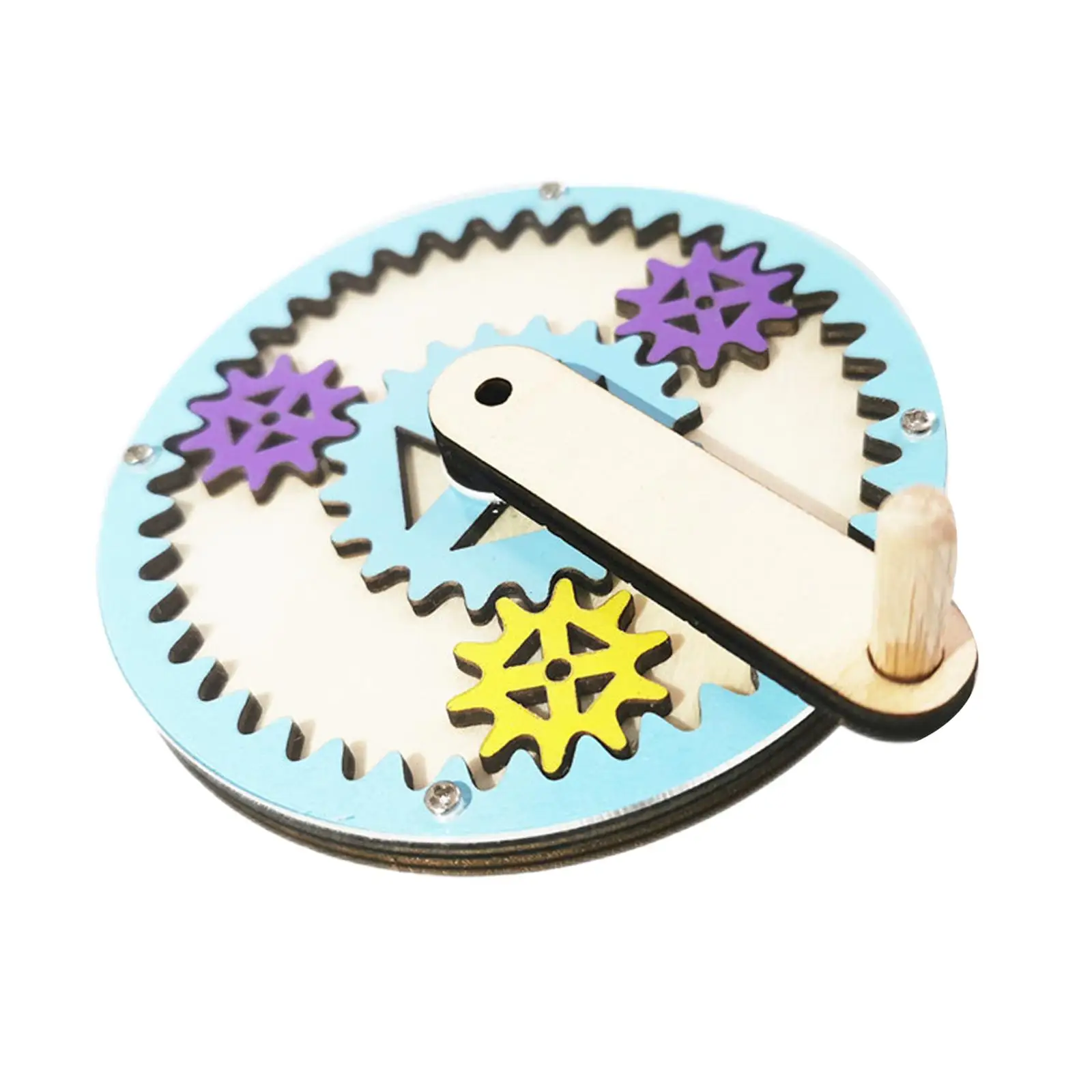 

Montessori Busy Board Hand Crank Gear Educational Fine Motor Skill Learning Activity Center Board for Plane Travel Toys Children