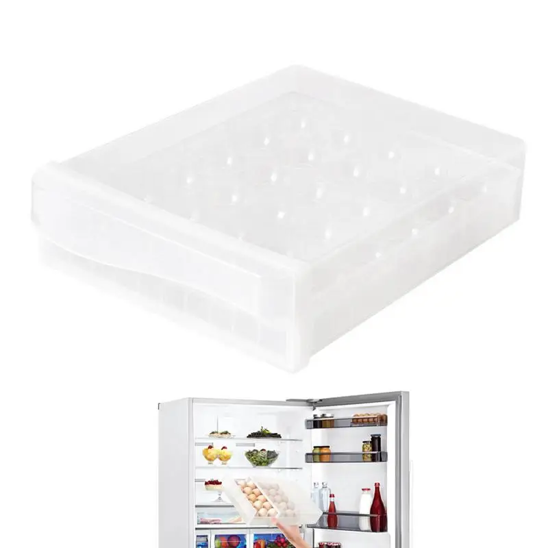 

Вместительный держатель для яиц, ящик для хранения яиц, контейнер с крышкой для холодильника, Штабелируемая полка для хранения яиц, коробка ...