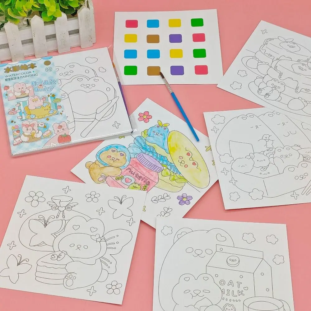 

Teaching Tools Coloring Graffiti Picture Colored notepad Graffiti Picture books Water Painting Watercolor Painting Book