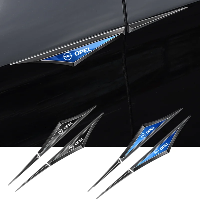 

Car Door Fender Side Blade Badge Car Body Protective Metal Sticker For Opel Astra H G J Insignia Mokka Zafira Corsa Vectr Opc