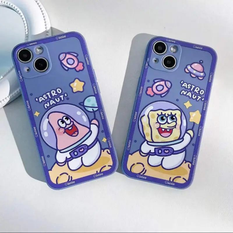 

Apple phone case silicone 13 anti fall cartoon cute lovers girlfriends