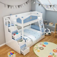 children bed room furniture wooden bunk bed child kids bunk bed set with stair