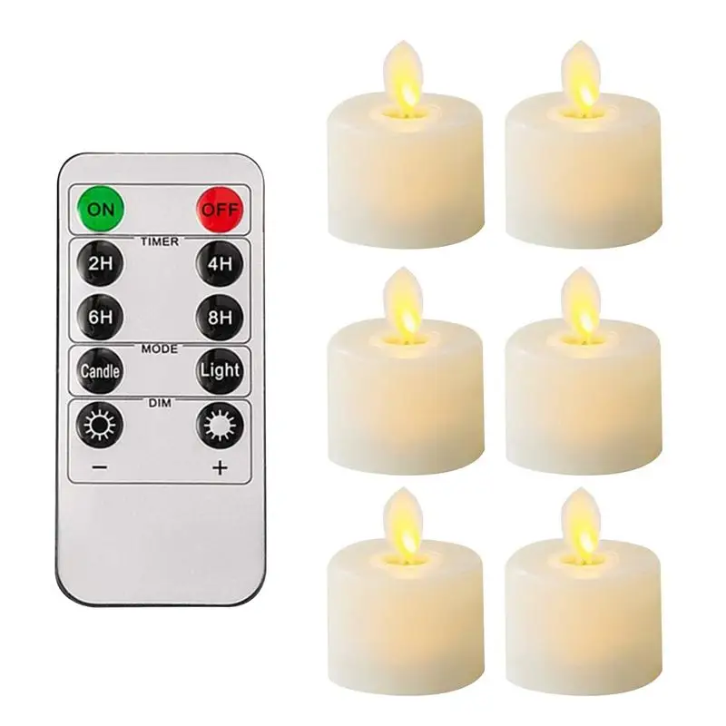 

Portable Remote Control LED Flameless Candle Lights Waterproof Electronic Swing Candle Lights Party Wedding Holiday Decoration
