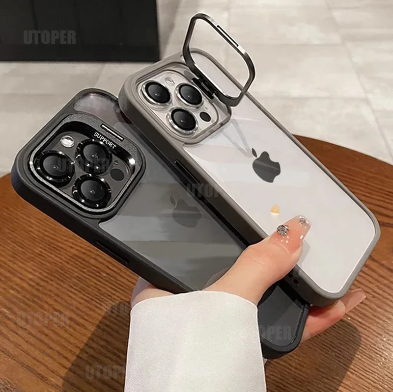 Прозрачный акриловый чехол для IPhone 16 15 14 13 12 11 Pro Max Plus