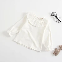 baby clothing summer cotton lapel t shirt thin summer short sleeve lace lace collar baby top bottom shirt