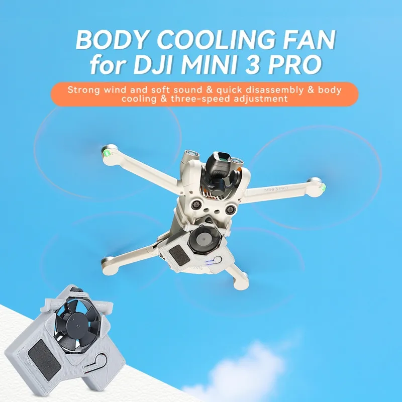 

RC Drone Cooler Fan for DJI Mini 3 Pro Flight Body Lightweight Radiator Drone Accessories Cooling Fan Heatsink