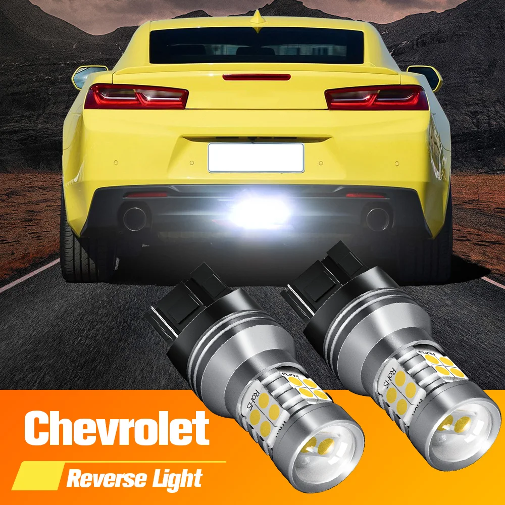 

2pcs LED Backup Light Blub Reverse Lamp W21W 7440 T20 Canbus No Error For Chevrolet Camaro 2015 2016 2017 2018 2019 2020