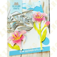 side lily metal craft cutting dies diy scrapbook paper diary decoration card handmade embossing new product for 2022 arrival