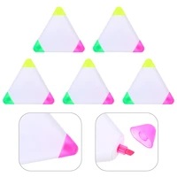 triangle highlighters fluorescent marker pens 6pcs 3 colors writing coloring pens office school supplies party favor for